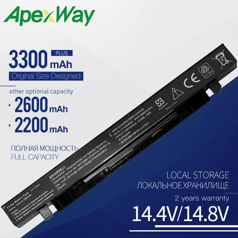 ApexWay Новая аккумуляторная батарея для Asus A41 X550 X550A A450 A550 F450 F550 F552 K550 P450 P550 R409 R510 X450