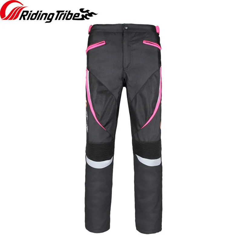 Pink - Pants Женская мотоциклетная куртка, штаны, летний зимний костюм для верховой езды с 9 защитными шестернями и водонепроницаемым теплым вкладышем, JK-52 - Цвет: Pink - Pants