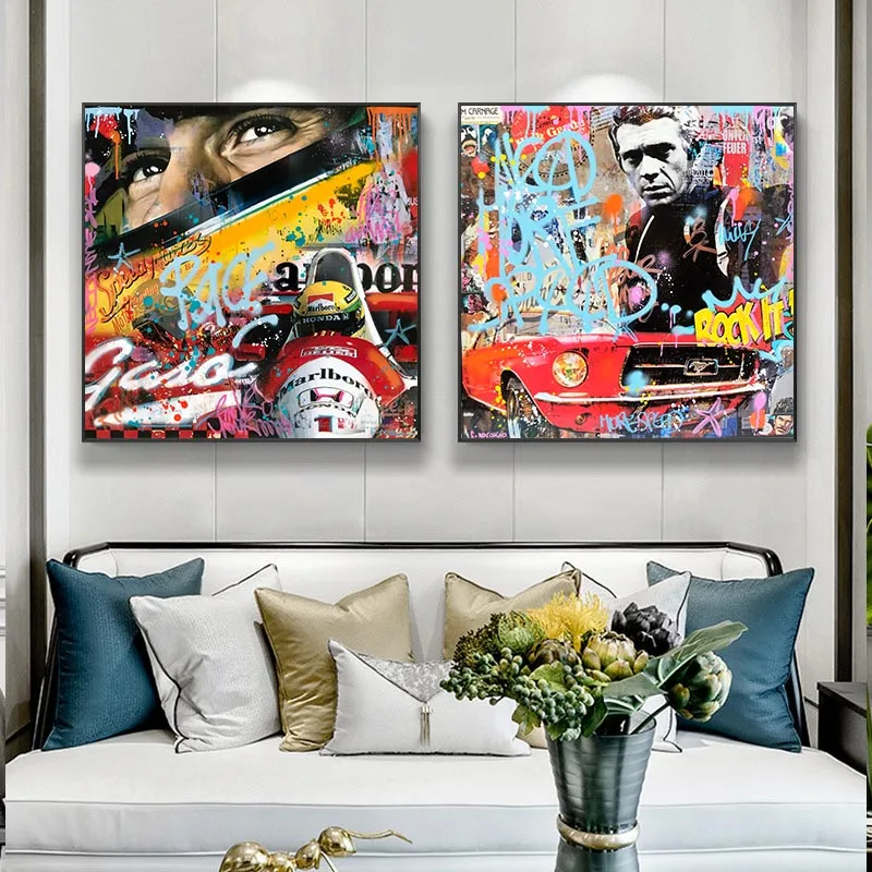 

Ayrton Senna F1 Formula Mclaren World Champion Racing Car Posters Prints Wall Art Canvas Picture Painting For Living Room Decor