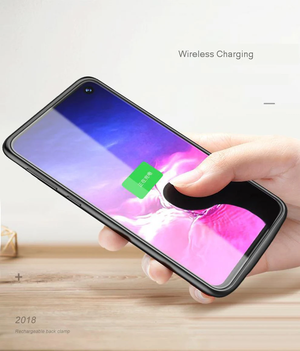 Vogek 5000 мАч чехол для зарядного устройства для samsung Galaxy S10 Plus внешний портативный внешний аккумулятор чехол для аккумулятора для samsung S10 S10E