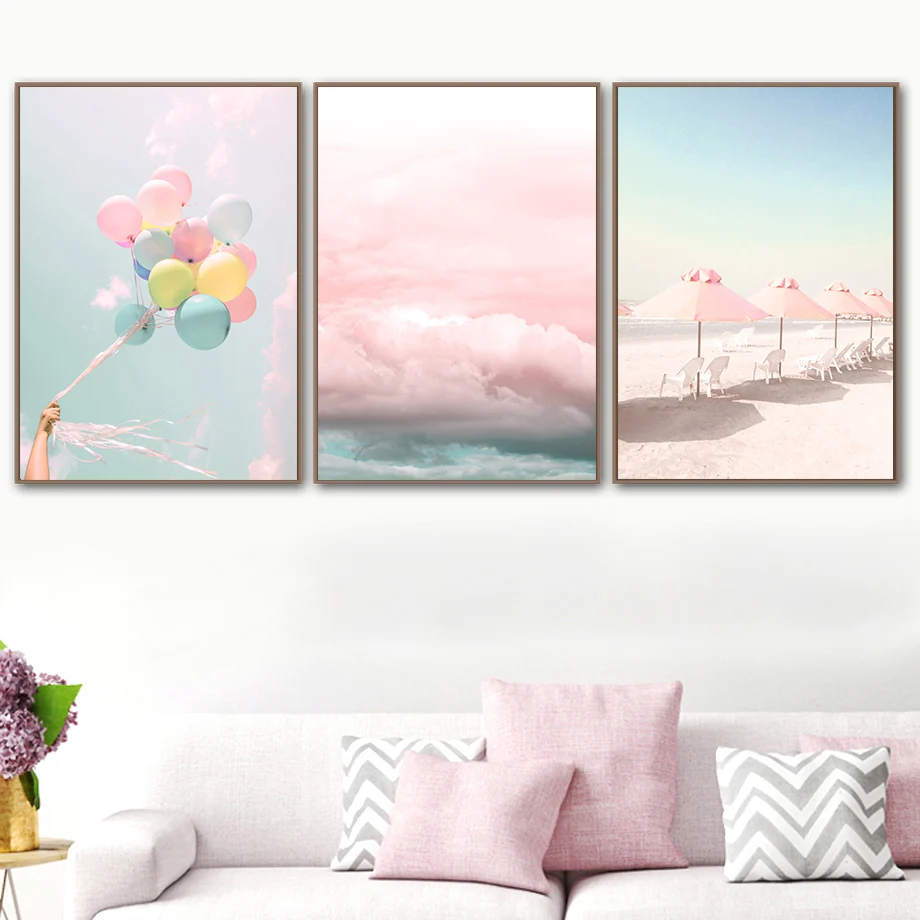 Fresh Seascape Wall Art Canvas Painting Car Beach Nordic Posters And Prints Pictures For Living Room Decoration Home | Дом и сад