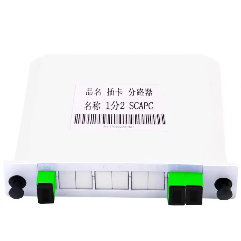 SC APC PLC 1X2 FTTH волоконно оптический сплиттер Кассетный Тип gpon