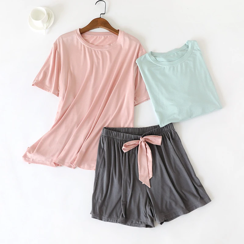 Пижама из модала женская летняя одежда для отдыха костюм двух предметов