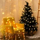 Рождественские огни, гирлянда со снежинками, сказочные огни 610 м, гирлянда на батарейках для рождественской елки, домашний декор для вечерние и помещений