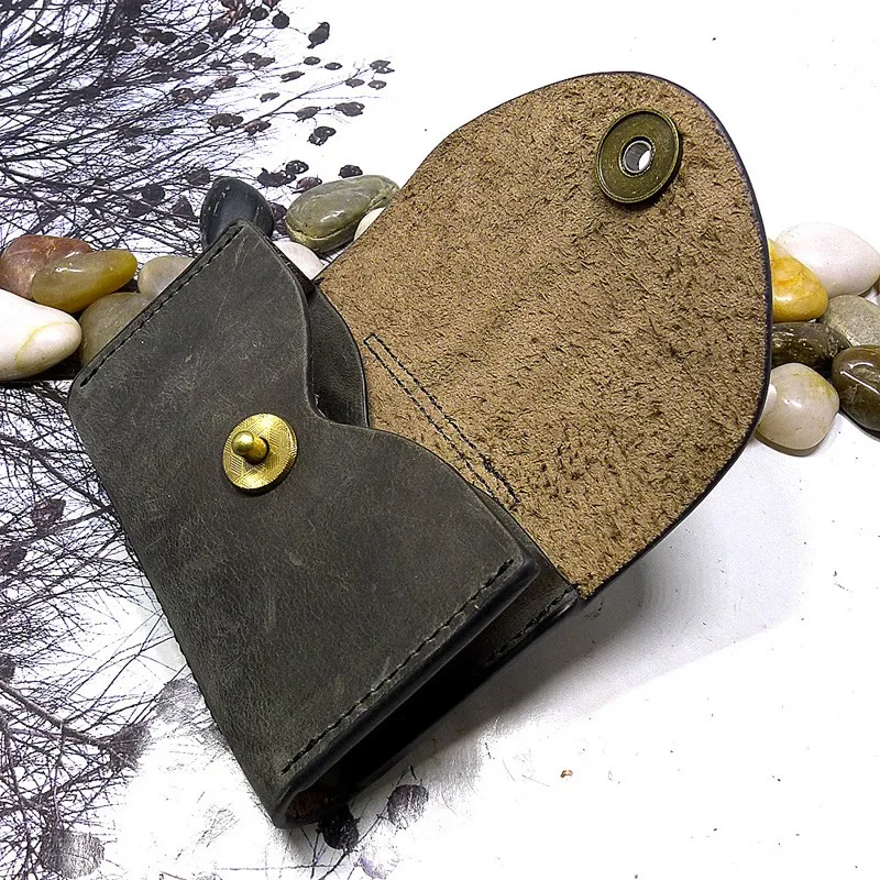 Поясная мини сумка blongk кожаный маленький кошелек для мелочи и карт чехол