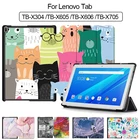 Чехол MTT для Lenovo Tab 4 10 ТБ-X304L TB-X304F TB-X304N 10,1 кожаный умный чехол для Lenovo Tab M10 TB-X605 TB-X606 P10 TB-X705