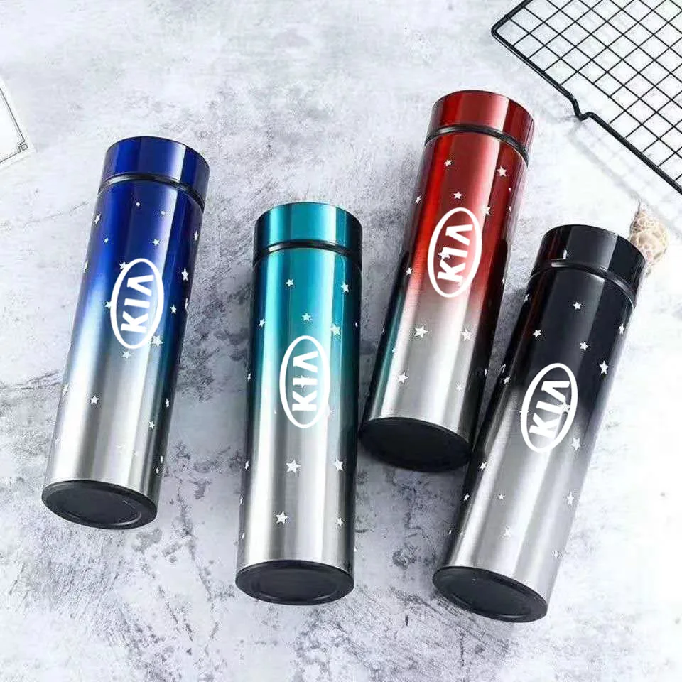 

500ML Intelligent Stainless Steel Thermos Bottle Cup Temperature Display Vacuum Flasks Car For KIA k2 3 5 Rio CeedÂ Forte Sorento