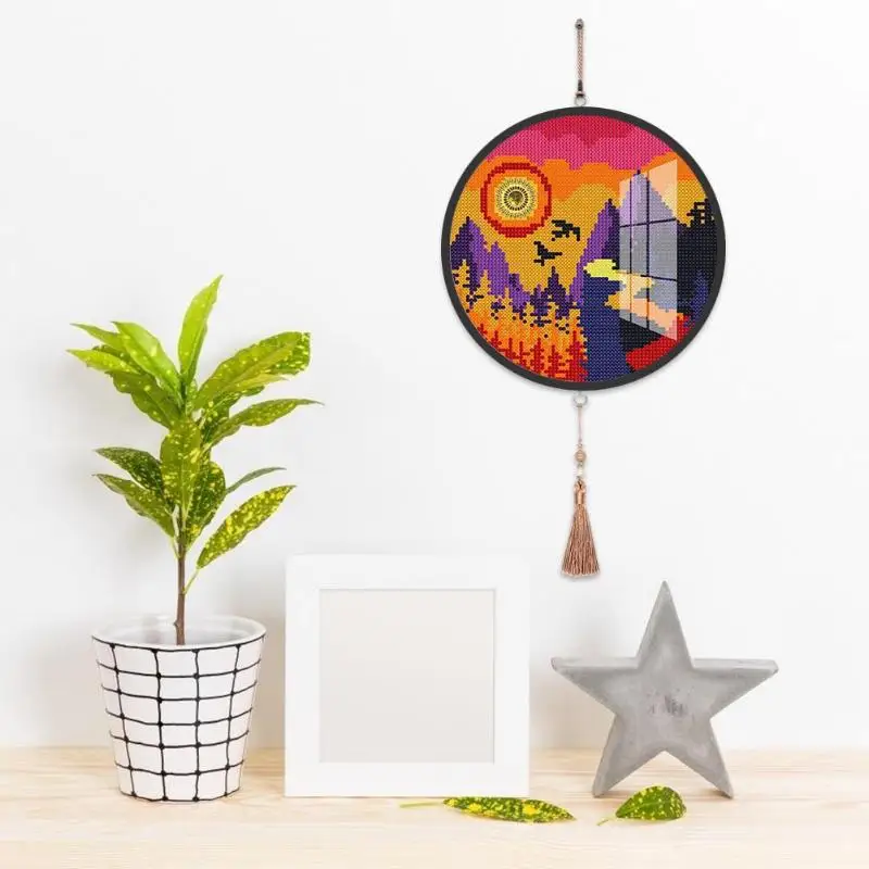 DIY Sun набор Подвески с кисточками алмазная живопись шеврон доска ПВХ смола Лак Блеск специальная форма полный дрель домашний декор