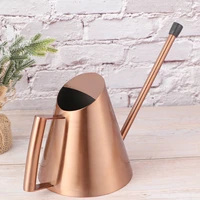 4009001500ml stainless steel watering can long mouth watering kettle easy use handle for succulent watering can gardening tool