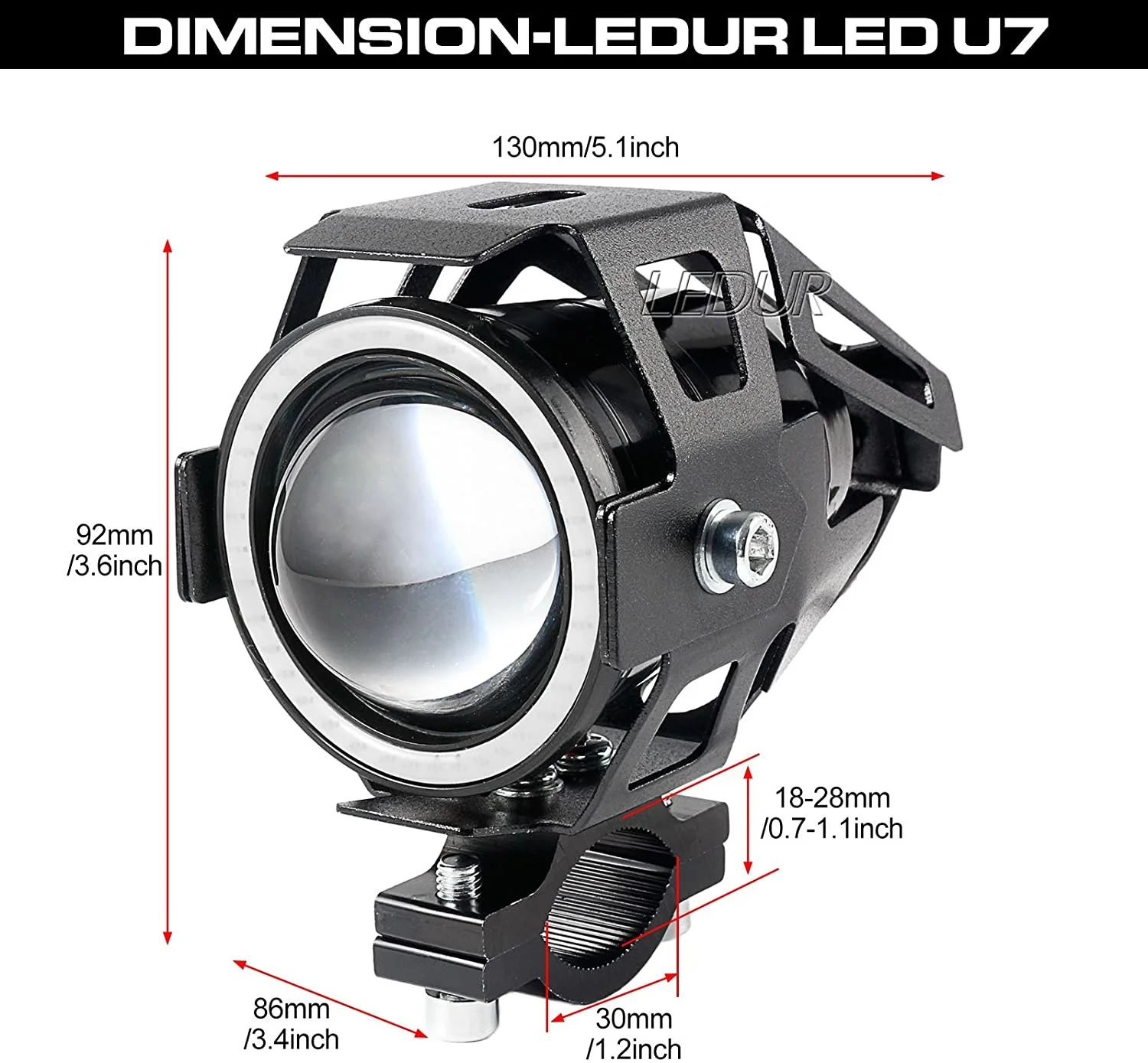 Светодиодные фары рабочие противотуманные прожекторы 12 В 24 48 60 в 80 бар