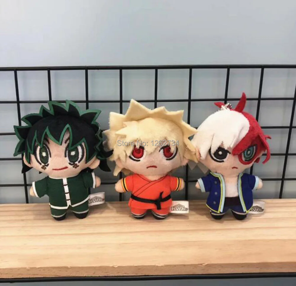 10 шт/партия мой герой Академии Bakugou Katsuki Todoroki шото haku см плюшевый брелок подвеска в
