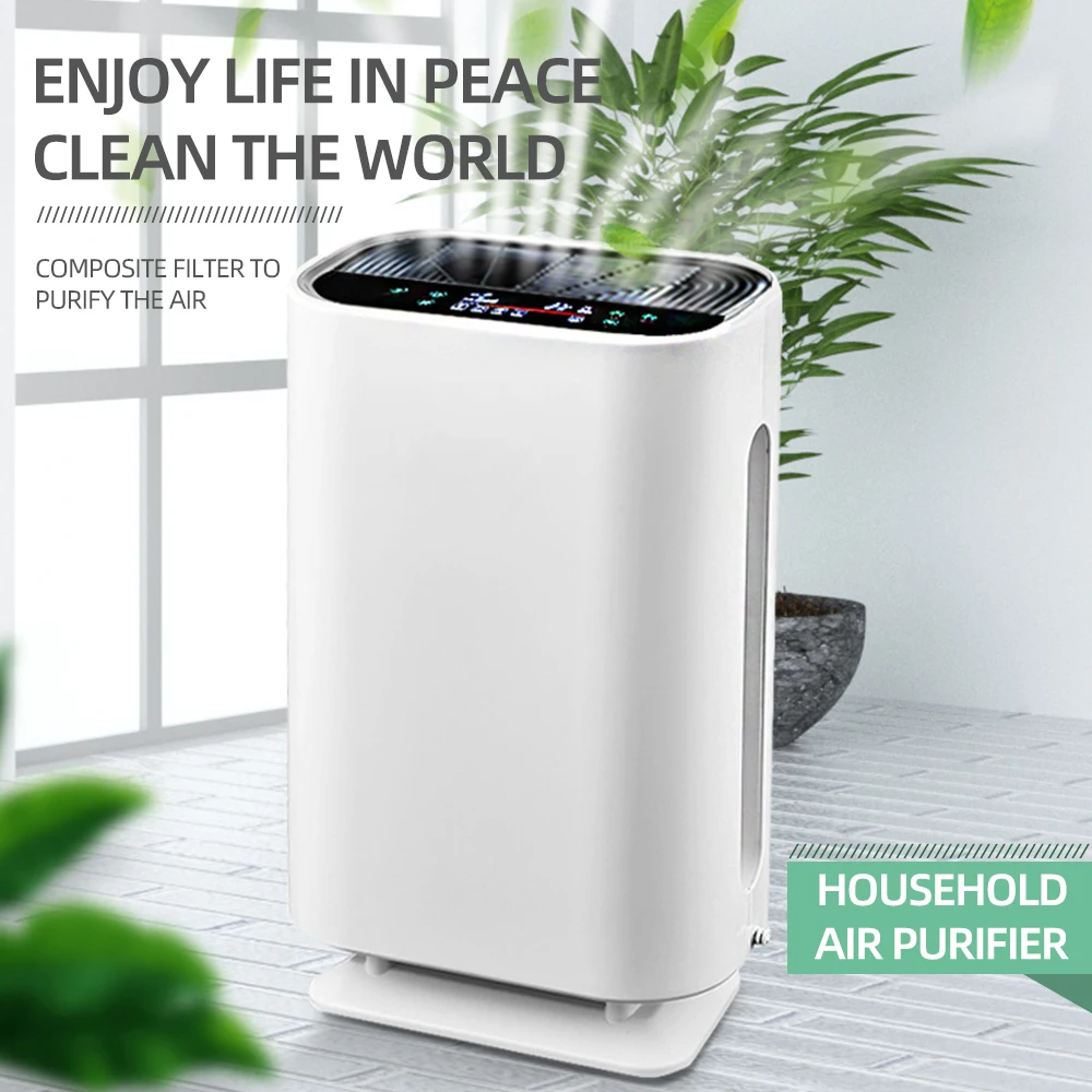 

2021 New Air Purifier For Home Filters Desktop Air Freshener Cleaner Dust Cigarette Smoke Remover Toilet Deodorant