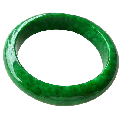 

Zheru Jewelry Natural Burmese Emerald Green 54-64mm Bracelet Elegant Princess Jewelry For Mom For Girlfriend