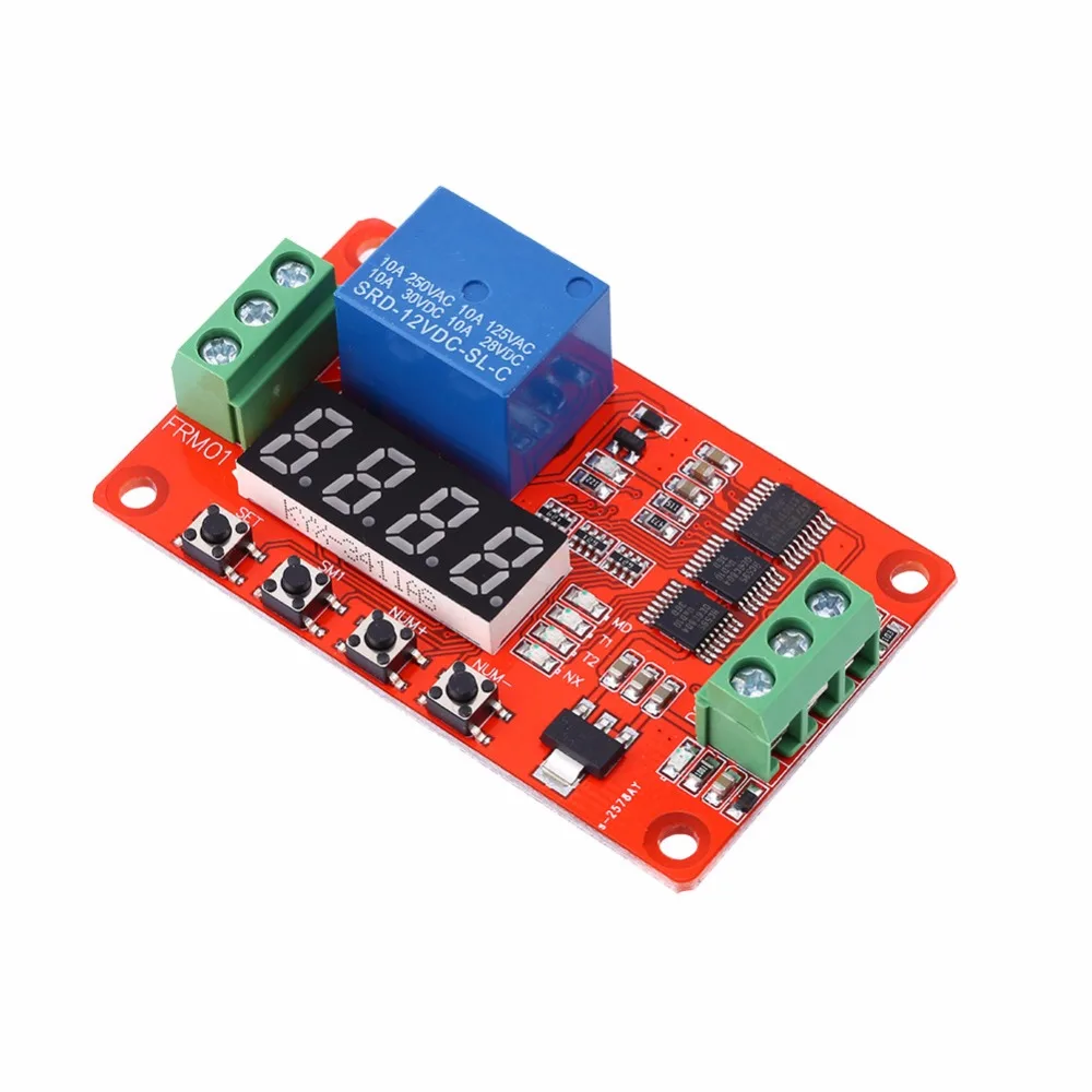 DC 12V регулируемое реле задержки по времени многофункциональные мусоровозы с автоматической блокировки Реле PLC задержка цикла времени модуль переключения для таймера