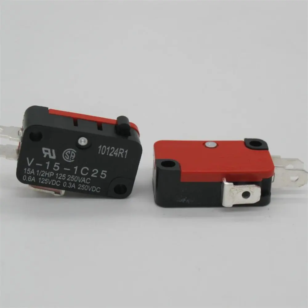 1 V-15-1C25 15A 250V/125V AC SPDT Мгновенный Кнопочный микро-концевой переключатель |