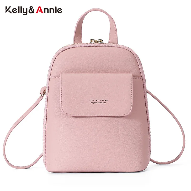 Женский рюкзак Forever Young Модный маленький из мягкой кожи сумка портфель мини Mochila