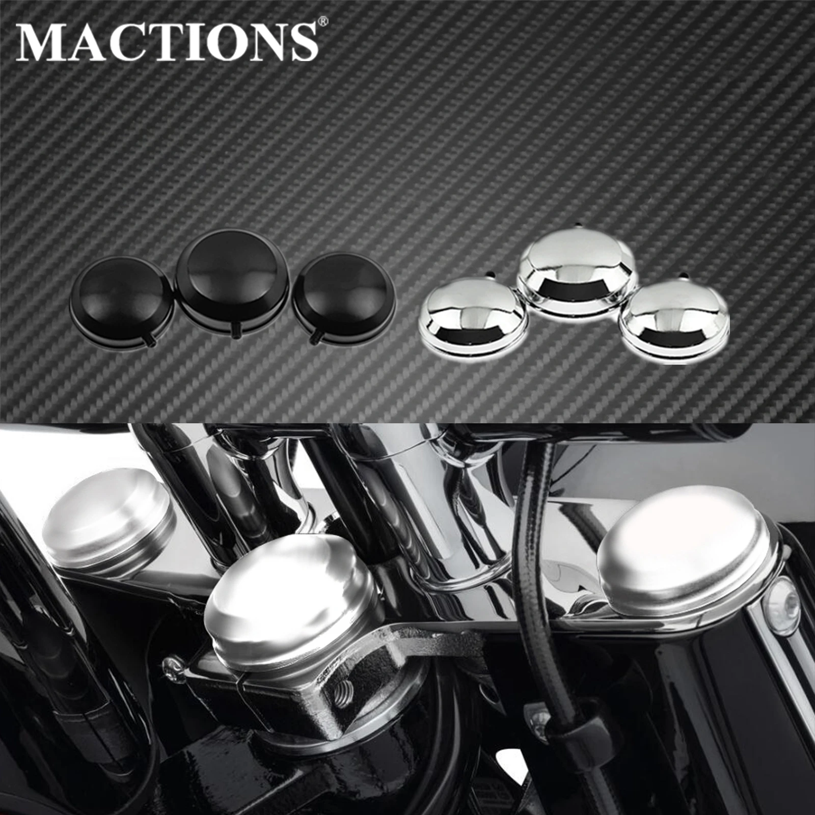 Крышка вилки мотоцикла алюминиевая тройная зажимная крышка для Harley Sportster XL1200