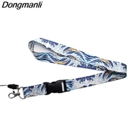 pc205 fashion kanagawa keychain lanyard badge id lanyards mobile phone rope key lanyard neck straps accessories