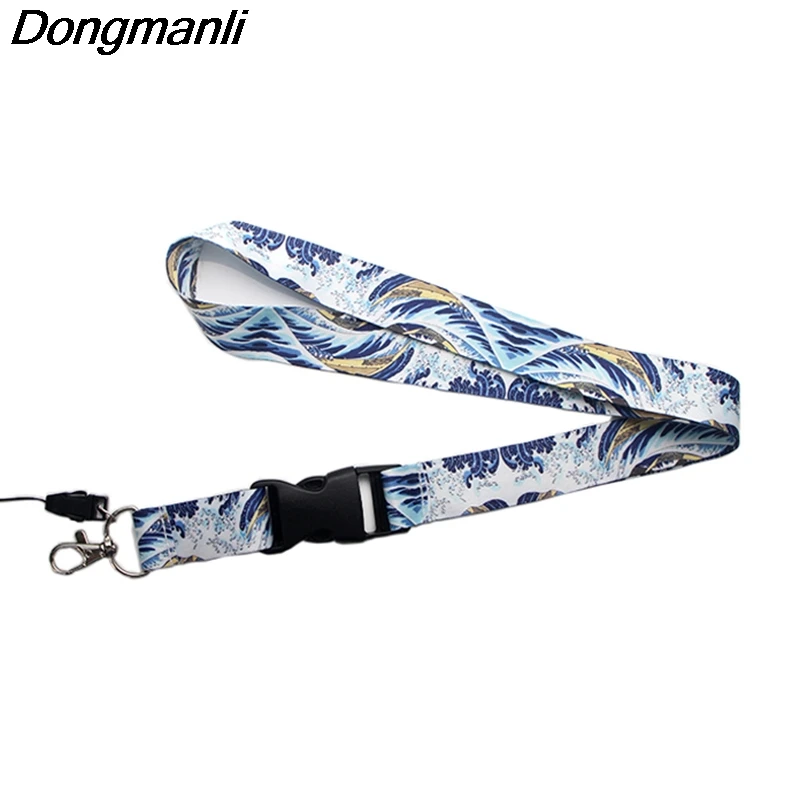 PC205 Мода kanagawa брелок бейдж со шнурком ID Lanyards/Мобильный телефон Веревка/ключ