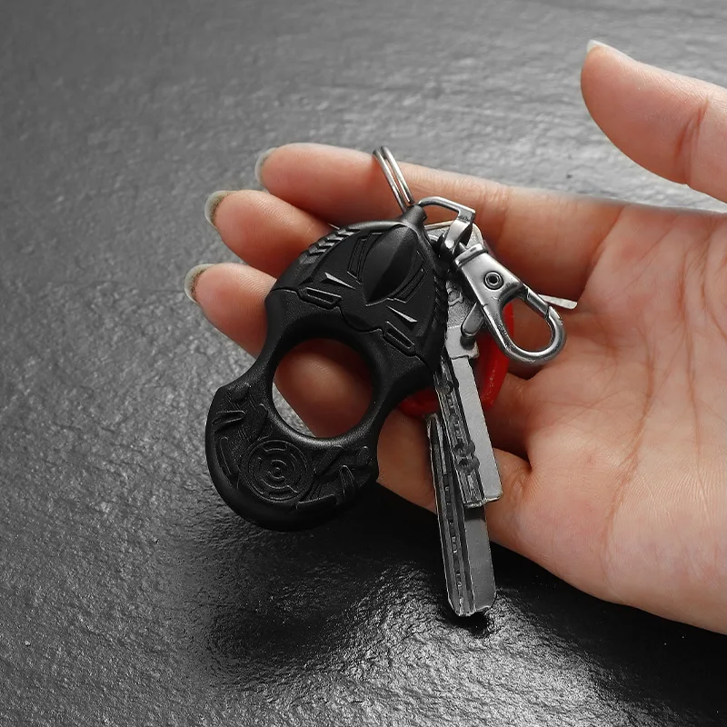 

EDC Creative Knife Folding Key Fob Straight Knife Mini-dismantling Courier Knife Portable Self defense Protection Tool Pendant