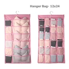 Вешалка для хранения одежды, подвесная карманная сумка, нетканый материал, дышащий двухсторонний Органайзер с вешалкой для хранения бюстгальтеров, нижнего белья, носков