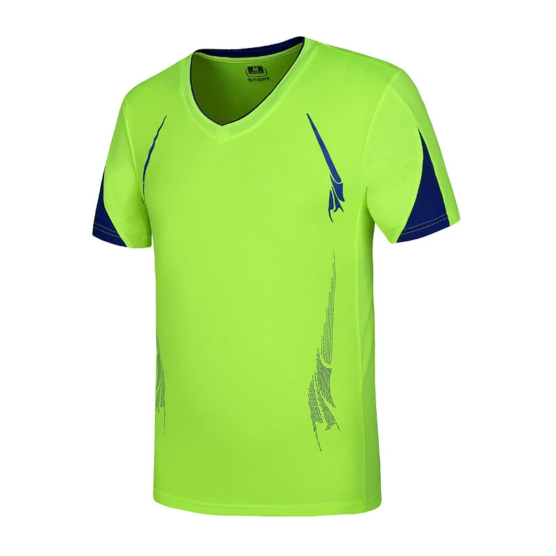 Размера плюс L~ 5XL, 6XL, 7XL, 8XL футболка Для мужчин креативный простой Круглый воротник быстросохнущая дышащая футболка Для Мужчин's летняя футболка - Цвет: 58 green