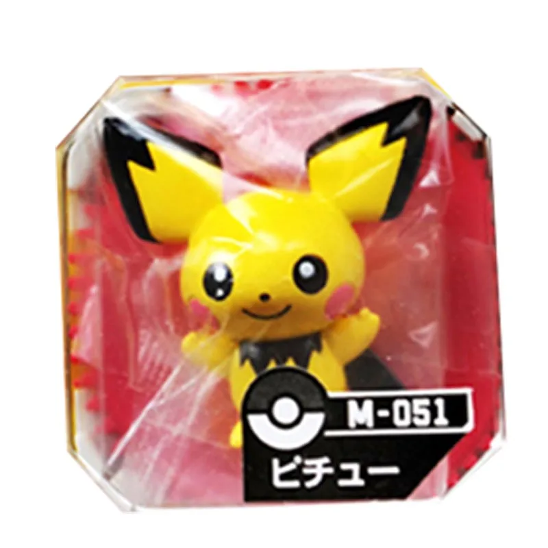 

TOMY Pokemon Anime Pichu Figure Ornaments Animation Derivatives Peripheral Products Christmas Present Model Toys