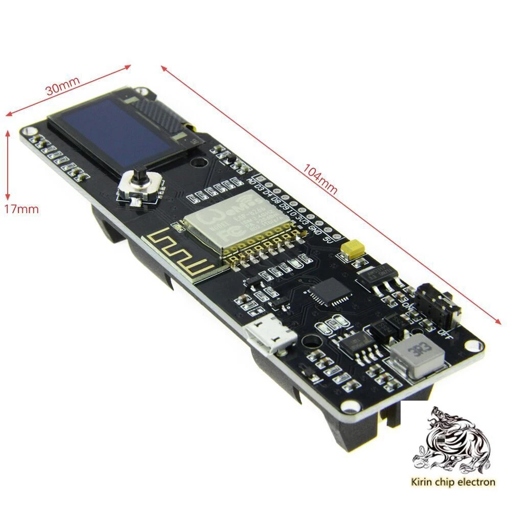 

1 шт./лот ESP8266 NODEMCU с 0,96 OLED расширенной платой разработки температуры и влажности, метеостанция с Wi-Fi