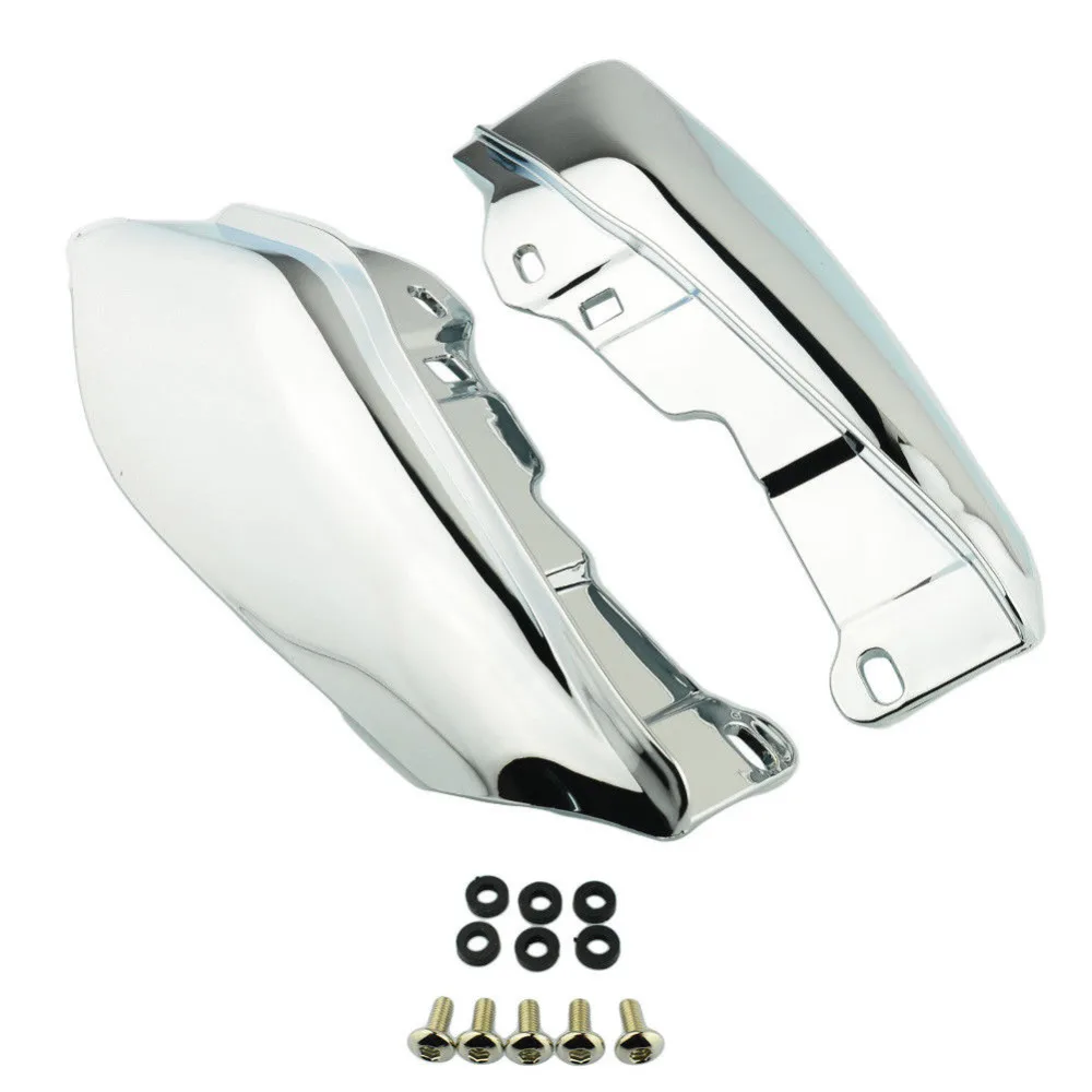 

Motorcycle Chrome Heat Shield Mid-Frame Air Deflector Trim for Harley Touring Street Glide FLHX 2009-2016 2015 2014 2013 2012 11