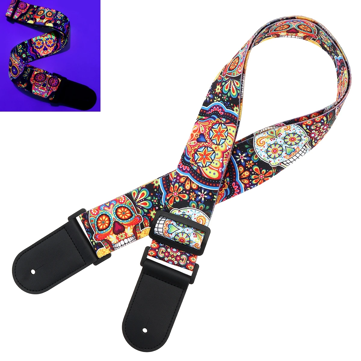 Цветочный Рисунок Φ ремешки с задними концами 5 см широкая Регулируемая длина 110