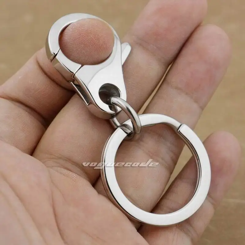 316L простой брелок из нержавеющей стали для мужчин Байкер Рокер 3P003KC | Украшения и