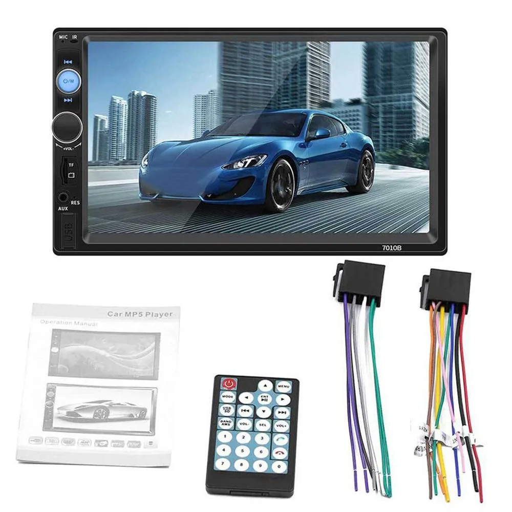 

7010B 7 Inch DOUBLE 2DIN Car MP5 Player BT Touch Screen Stereo Radio HD Multimedia player Support same screen