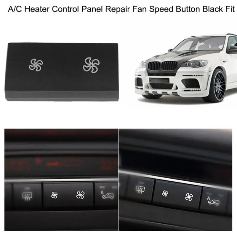 

A/C Heater Climate Air Conditioning Control Panel Fan Speed Button Cover for BMW X5 E70 X6 E71 Car-styling Interior Mouldings