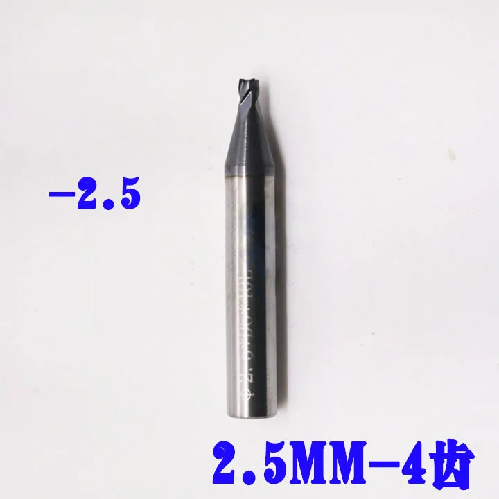 2.5MM 4F 4Teeth Hard coating Twist drills Carbide End Mill Tungsten Milling Cutter key machine drill | Автомобили и мотоциклы