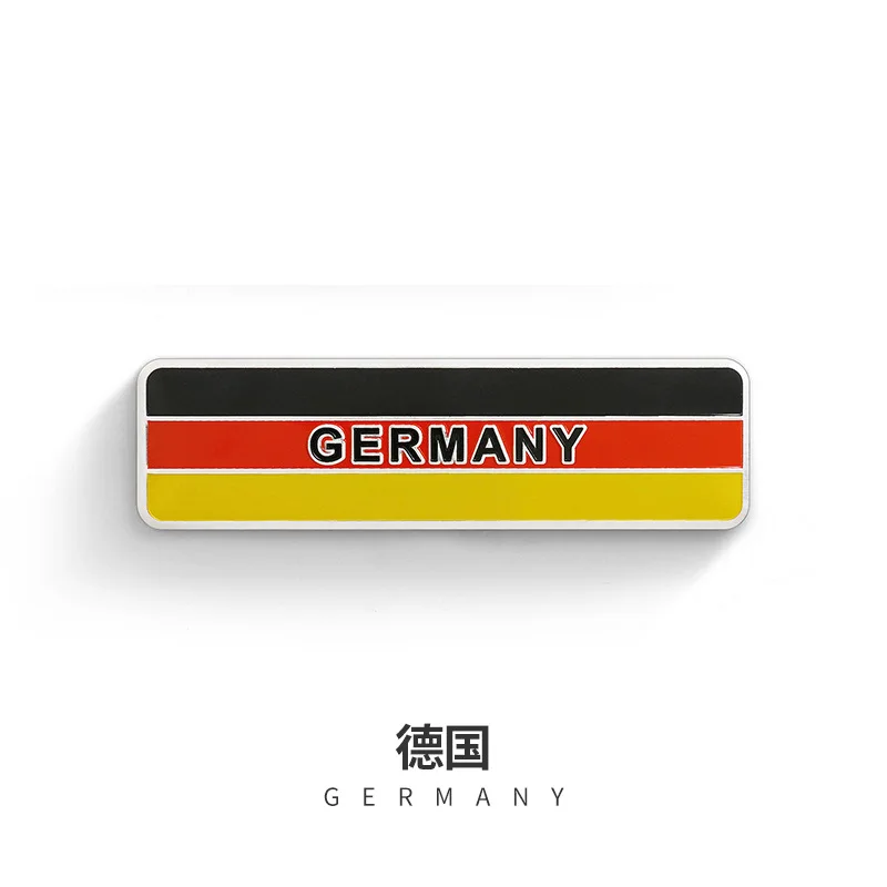 Germany Квадратный флаг этикетка-эмблема индонезийский Корея Малайзия Турция Украина Греция Франция Россия Великобритания США Германия Япония Канада м стикер автомобиля - Цвет: Germany