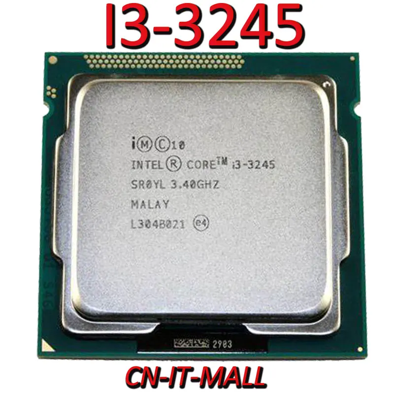 

Pulled I3-3245 CPU 3.4G 3M 2 Core 4 Thread LGA1155 Processor