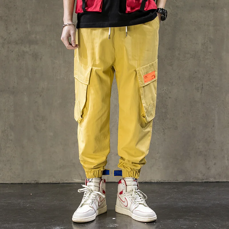 

Hip Hop Joggers Cargo Pants Men Harem Pants 2021 Casual Multi-Pockets Trousers Mens Sweatpants Streetwear Casual Men Pants
