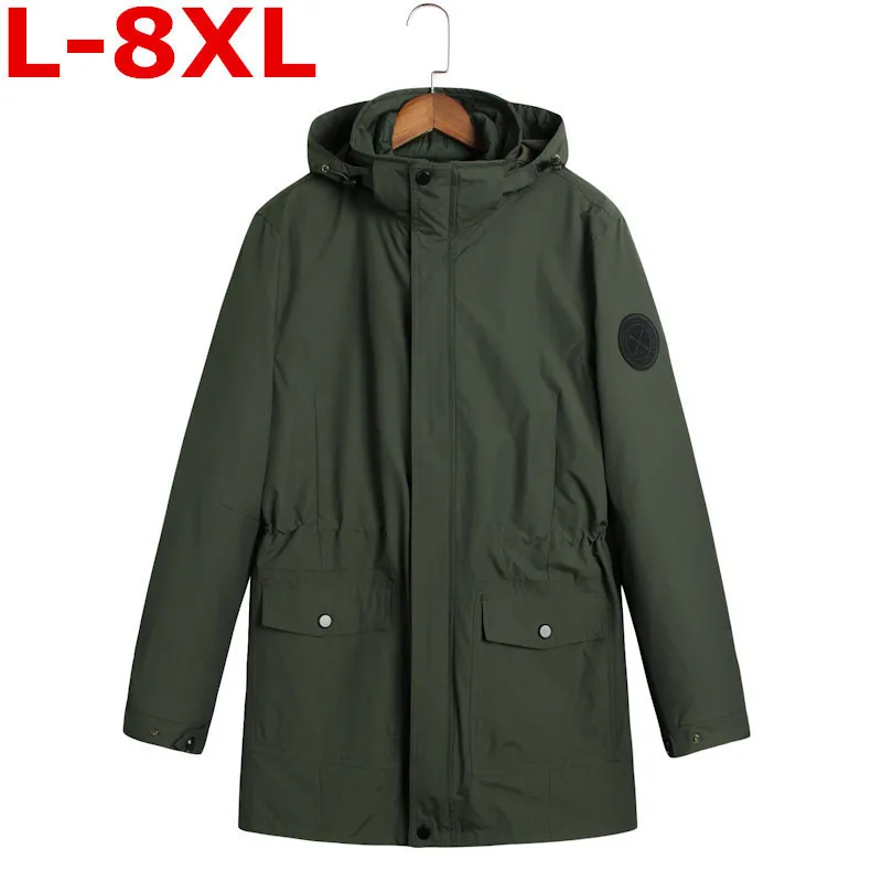 Новинка 9XL8XL большой размер две части зимняя куртка для мужчин супер теплая