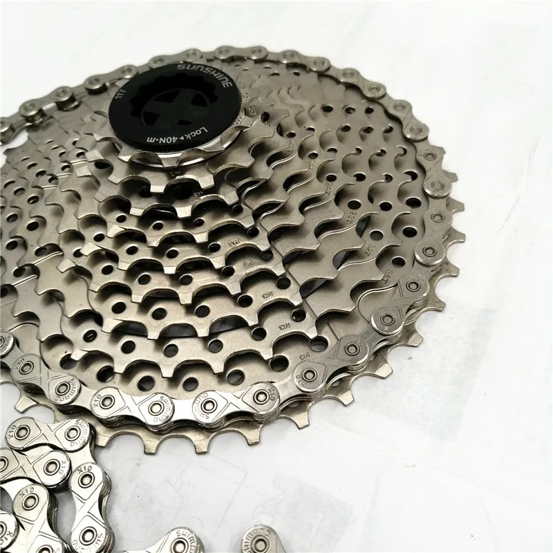 Deore X10 Bicycle 10 - 11 Speed MTB Mountain Bike Chain 116 Links 30/33 Speed Cassette Freewheel Chain
Deore X10 Bicycle 10 - 11 Speed MTB Mountain Bike Chain 116 Links 30/33 Speed Cassette Freewheel Chain