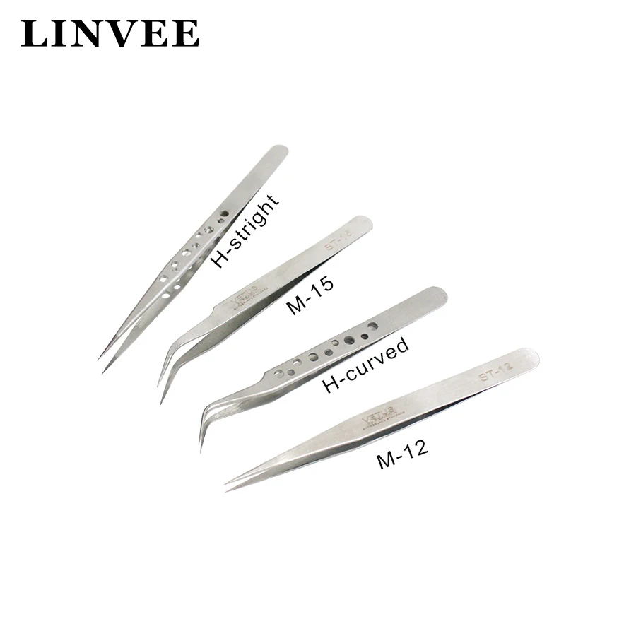 Пинцет медицинский из нержавеющей стали 1/2 шт.|Накладные ресницы| |