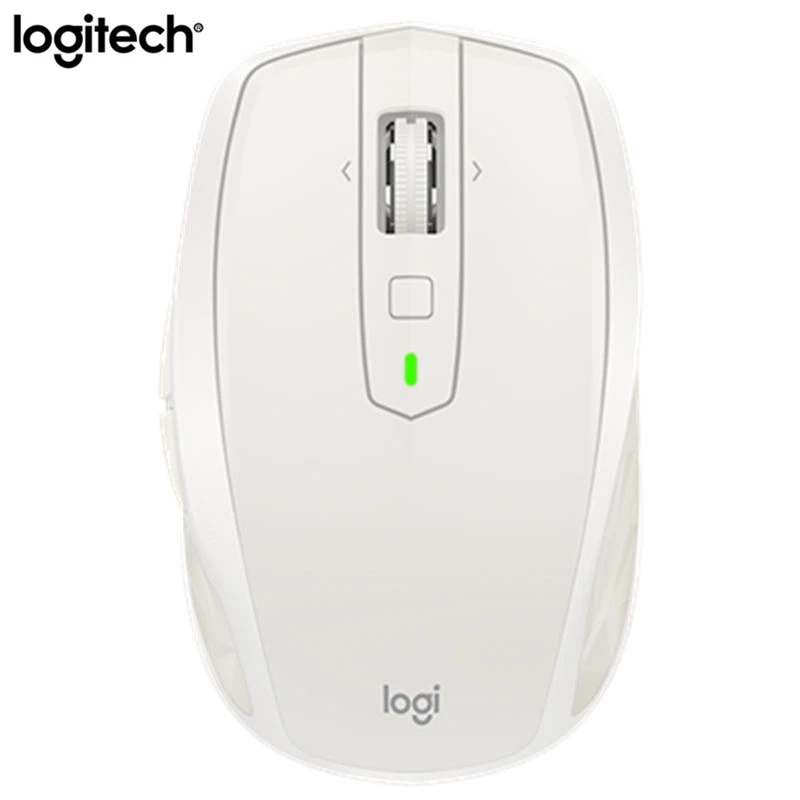 Белый Logitech MX в любом месте 2S 2,4 ГГц Беспроводной Мышь 4000 Точек на дюйм Перезаряжаемые Bluetooth игровой мыши Двойное Подключение Мышь мульти-устройства Топ - Цвет: Белый