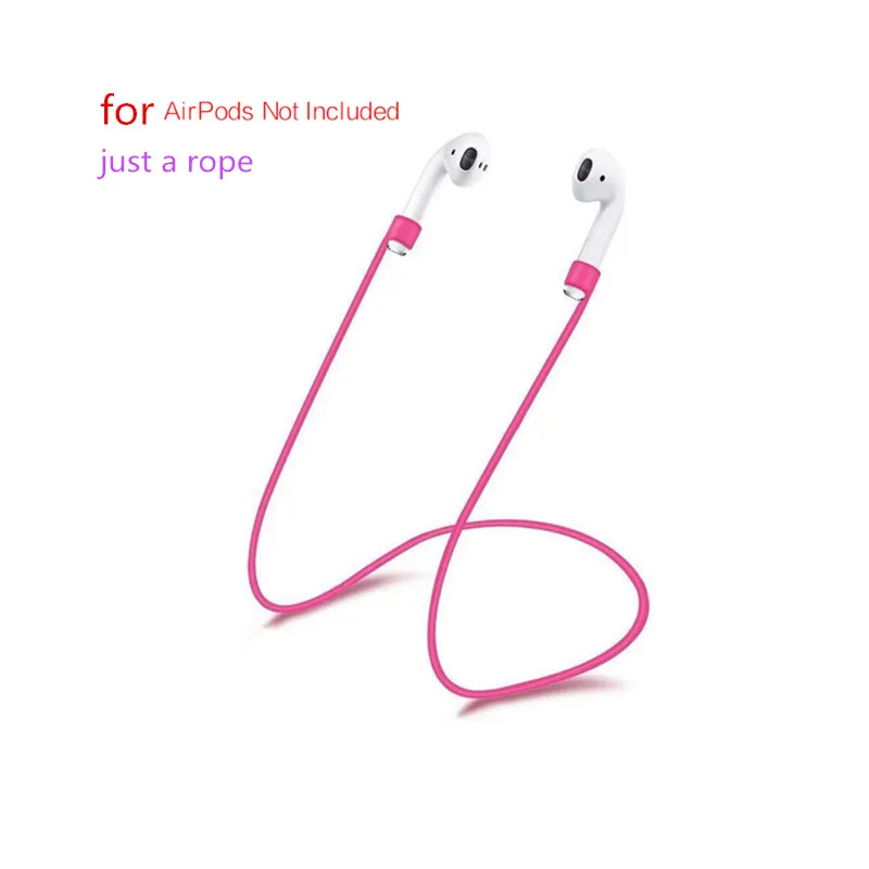 For Airpods Strap Цветной прочный силиконовый чехол для AirPods, защитный чехол для Apple Airpod, зарядный чехол, новинка, Прямая поставка - Цвет: For Airpods Strap