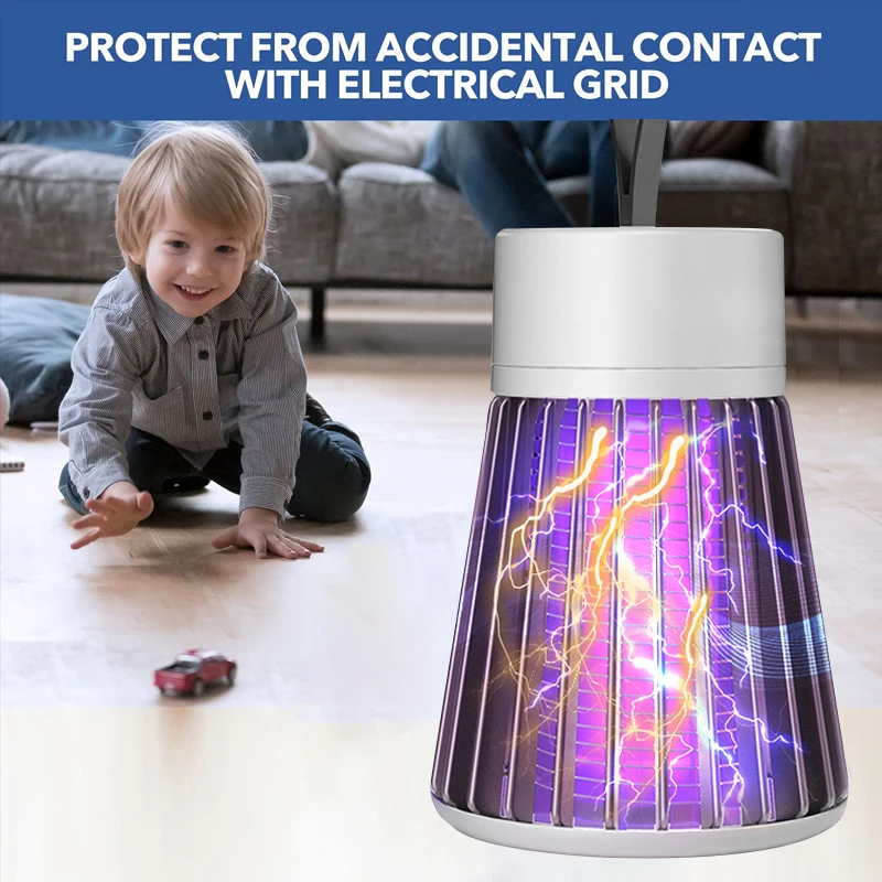 Электрическая лампа-ловушка для комаров Перезаряжаемый USB светильник