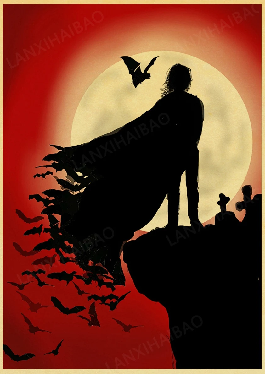 Токийский Гуль отбеливатель Death Note Crybaby Ретро красное аниме силуэт крафт-бумага