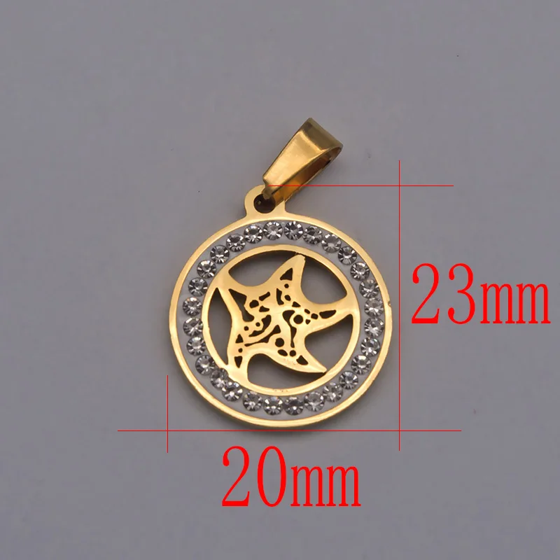 1 шт./лот Подвески с цирконом Морская звезда морская раковина Пляжная Подвеска из