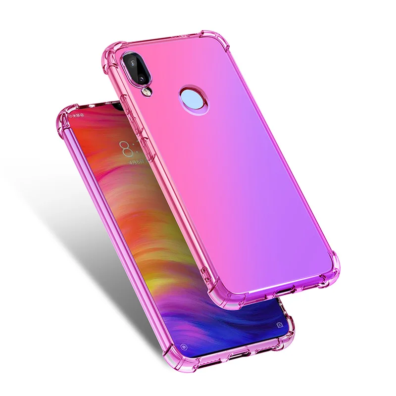 Чехол для телефона Xiaomi Redmi Note 7 Pro 6 5 с радужным градиентом|Чехлы-накладки| |
