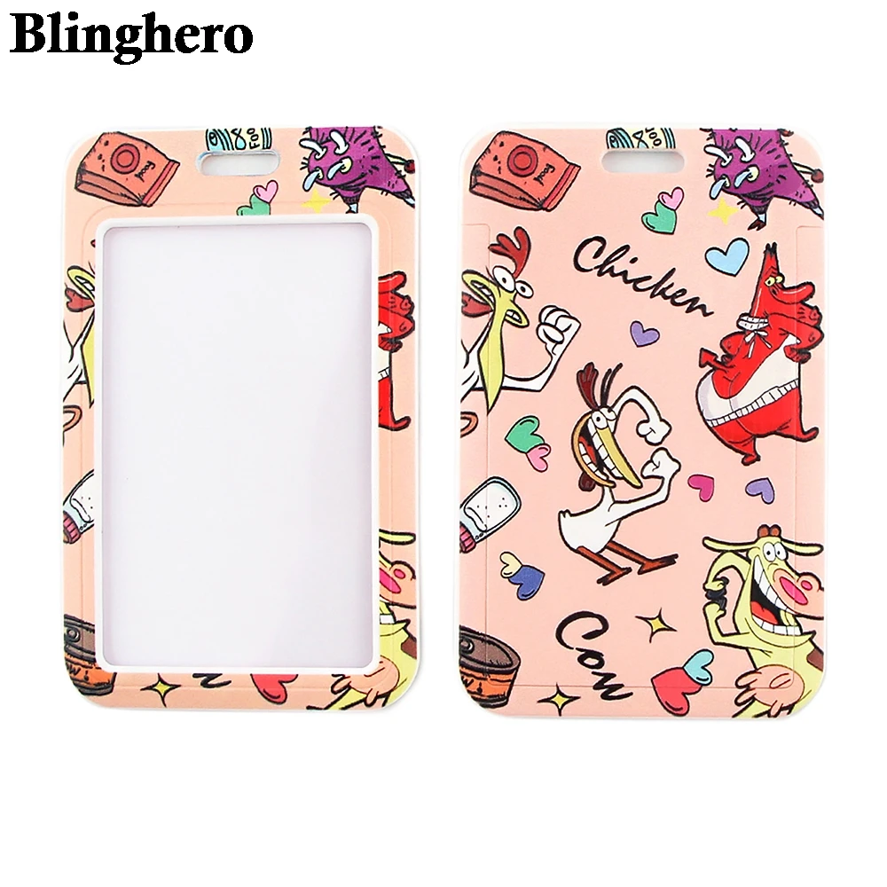 

CB058 аниме корова футболка с забавным мультипликационным принтом «работа знак держатель для карт ID визитная карточка для бейджа школьные ка...