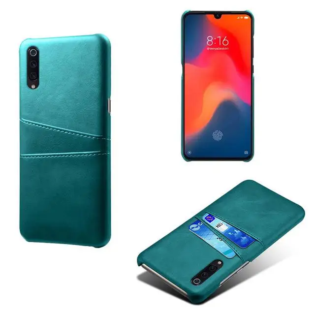 Для Xiaomi mi 9 8 SE 5X 6X A1 A2 Play чехол для кредитных карт Винтаж из искусственной кожи чехол-бумажник чехол для Red mi 7 6 5 5A 4X S2 K20 Note 7 6 iPad Pro - Цвет: Green