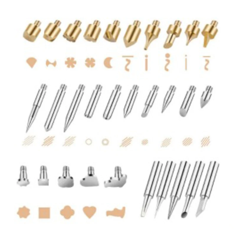 

45Pcs LCD Wood Burning Kit Pyrography Pen Tool Kit 60W with Digital Soldering Iron, Engraving Craft Tools