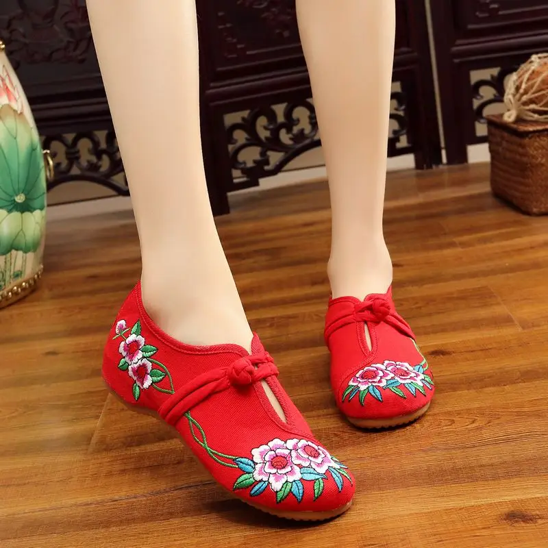 Женские балетки ручной работы Veowalk винтажные из хлопка на мягкой подошве с